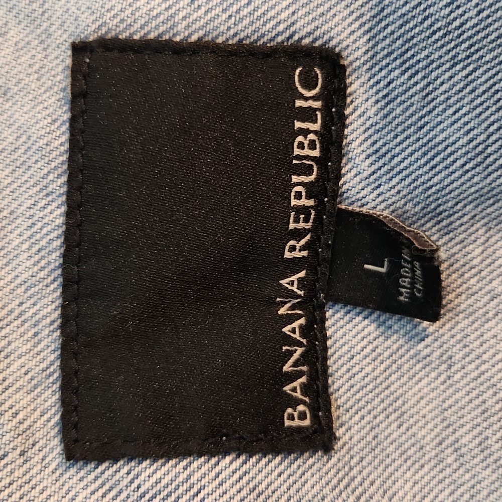 Banana republic Denim Jean  Hawhew Hem And CollarJacket - Picture 6 of 9
